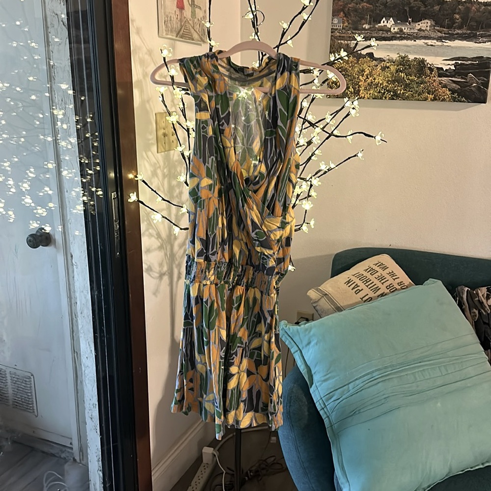 Royal Robins Sleeveless Multi Color Mini Dress
